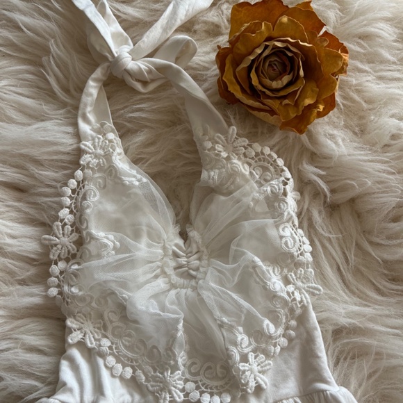 Only Little Once Ruffle Lace A line Dress - Picture 3 of 3